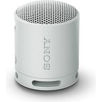 Sony SRS-XB100 - Kabelloser Bluetooth-Lautsprecher, tragbar, leicht, kompakt, Outdoor, Reise-Lautsprecher, langlebig, IP67 wasser- und staubdicht, 16 Std Akku, Trageriemen, Freisprechfunktion, Hellgrau
