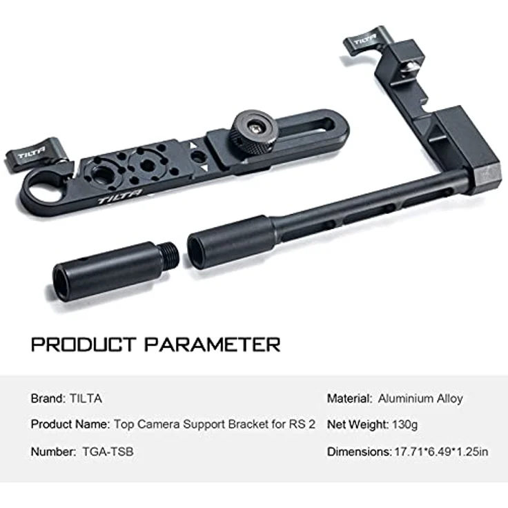 Tilta Top Kamera-Halterung Gimbal Side Arm Clamp Top Shoe Adapter Mount für RS 2/RS 3 pro/RS 3 TGA-TSB – Bild 3