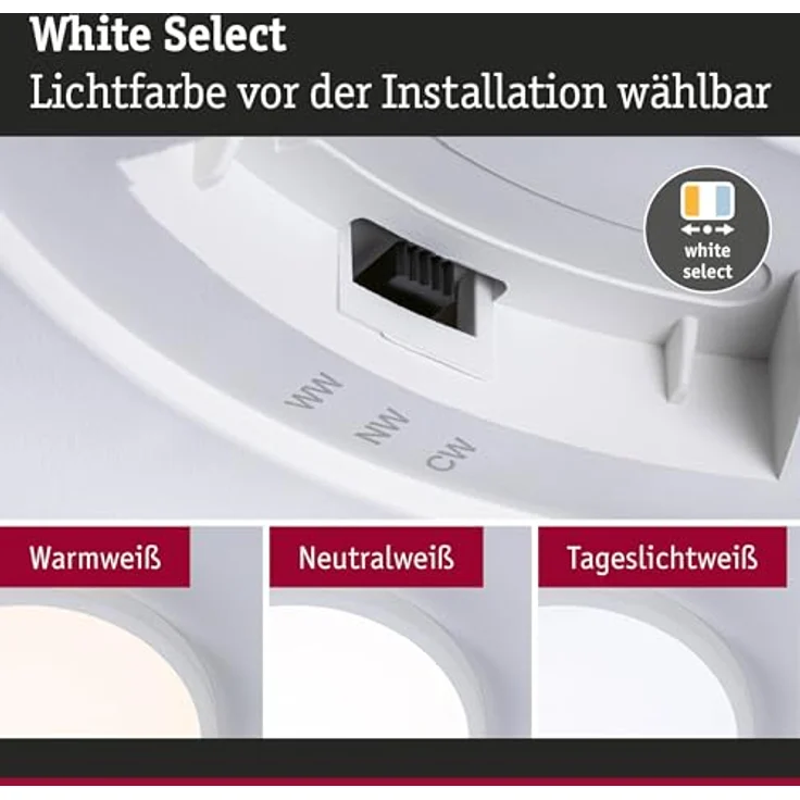 Paulmann Panel Alya 35W WhiteSelect 400mm Weiß Kunststoff 71188, Smarte Deckenbeleuchtung mit individueller Lichtfarbwahl, weiß – Bild 3