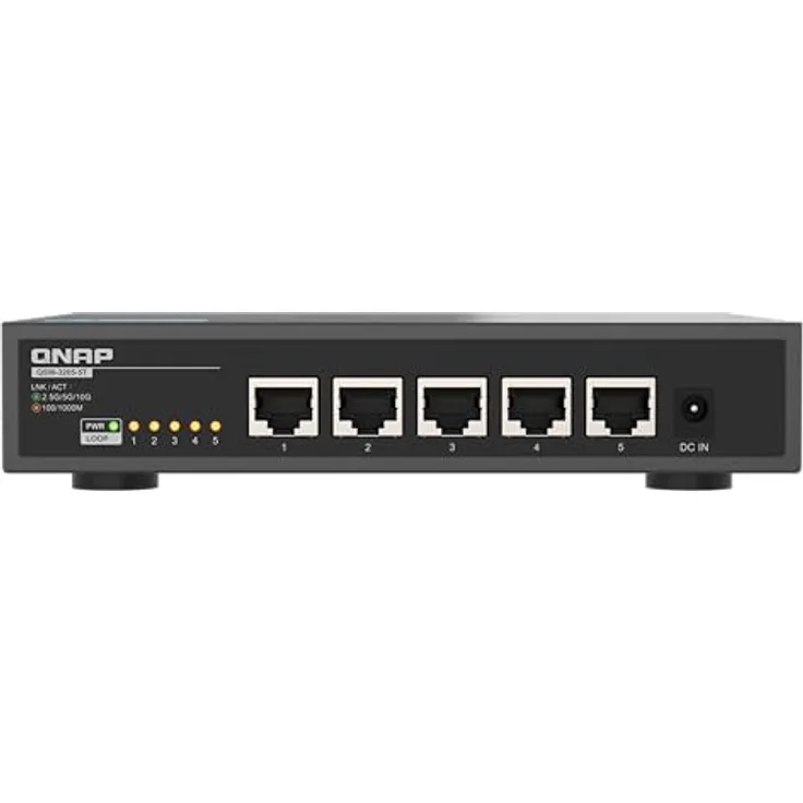 QNAP QSW-3205-5T, 5-Port 10GbE Switch, Plug & Play Unmanaged, Fanless