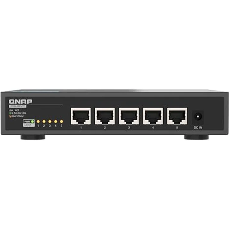 QNAP QSW-3205-5T, 5-Port 10GbE Switch, Plug & Play Unmanaged, Fanless