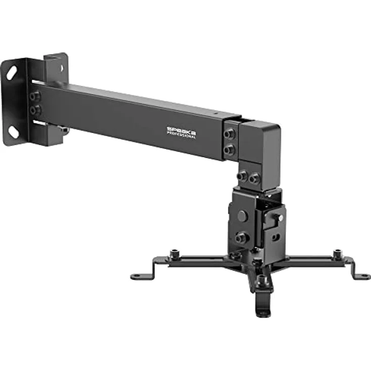 SpeaKa Professional SP-PWM-100 Beamer-Wandhalterung Drehbar Wandabstand (max.): 600 mm Schwarz