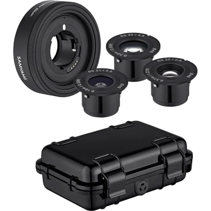 SAMYANG Modulares Objektiv: Slim Remaster [21, 28, 32 mm & Module mit Hardcase] - Sony E – Bild 1