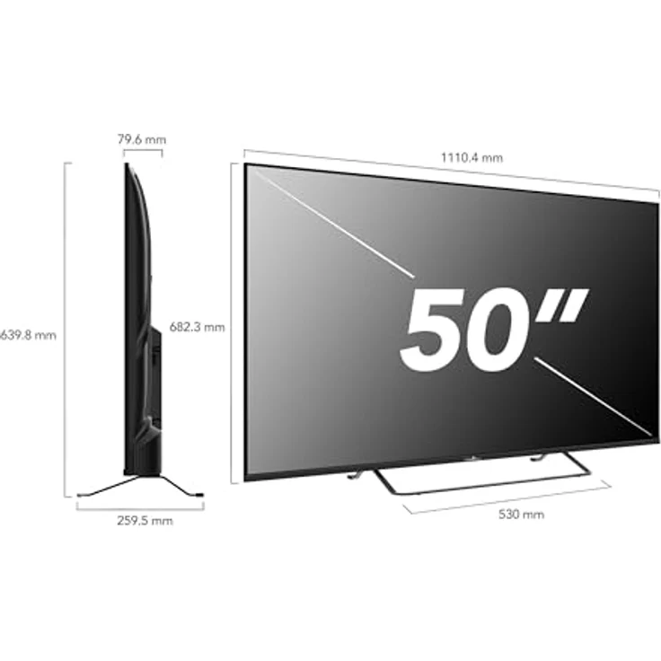 Smart Tech 50QV02K, 50 Zoll QLED Smart TV mit 4K UHD, HDR10, Bluetooth und VIDAA Smart Portal – Bild 3