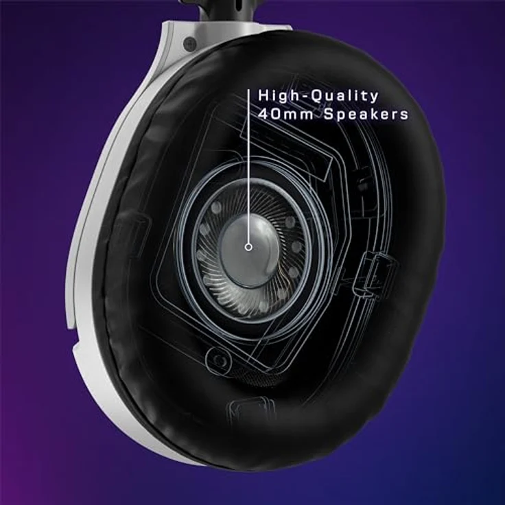 TURTLE BEACH RECON 70P, Over-ear Gaming Headset mit Surround Sound und 40-mm Lautsprechern, Weiß – Bild 4