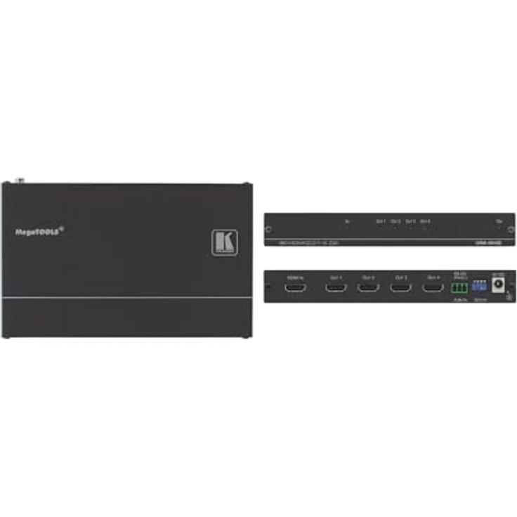Kramer VM-4HH, 1:4 HDMI 2.0 Verteiler mit 4K@60Hz Unterstützung und 17.82Gbps Datenrate – Bild 2