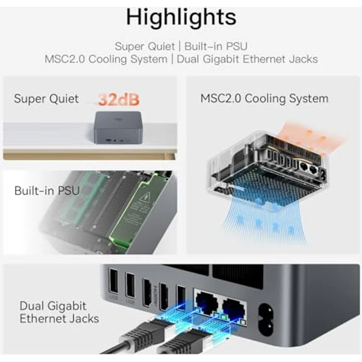 TP-Link ES210X-M2, Managed Netzwerk-Switch mit 8x 2.5G RJ-45 Ports und 80 Gbit/s Switching-Kapazität, Rack-montierbar – Bild 5