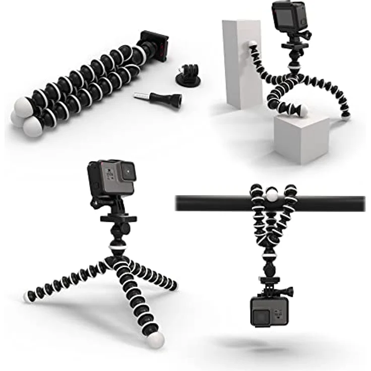 Digicharge Octopus Flexibel Stativ Halterung Ständer für GoPro Hero 8 7 6 5 4 3 Aktion Cam – Bild 2