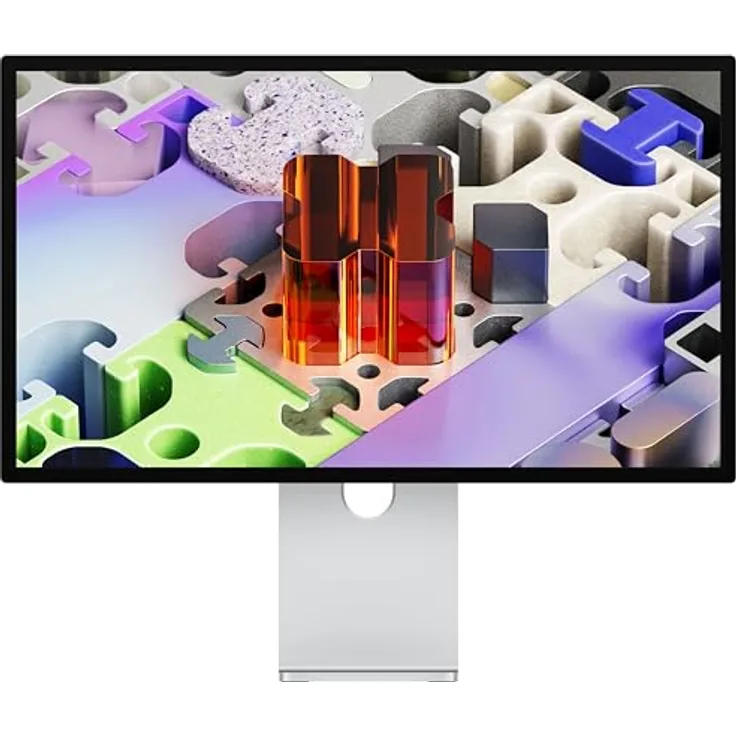 Apple Studio Display XDR, 27" 5K Retina Monitor mit Standardglas, neigungs- und höhenverstellbarem Standfuß, 120 Hz Bildwiederholrate, 12MP Kamera, Thunderbolt 5 Anschlüsse