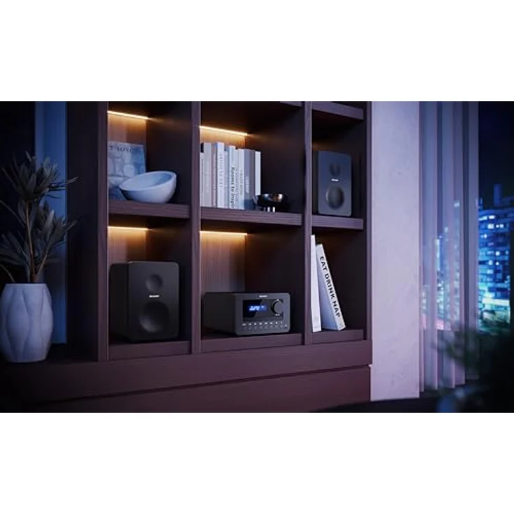 Sharp Interactive Solution XL-B514(BK) TOKYO FM Hi-Fi Micro System, Schwarz, Radio mit hochwertigem Klang – Bild 5