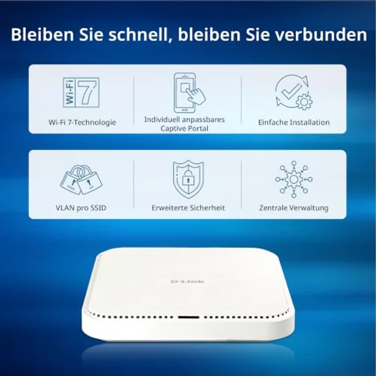 D-Link DAP-E3620 Wi-Fi 7 Access Point, Dual-Band mit 3600 Mbit/s, PoE, weiß – Bild 4