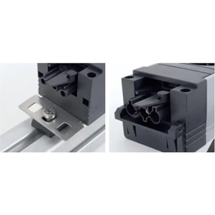 Bachmann STEP BASE Schutzkontakt Einbau-Tischsteckdosenleiste, 5x CEE7/3, schwarz – Bild 6