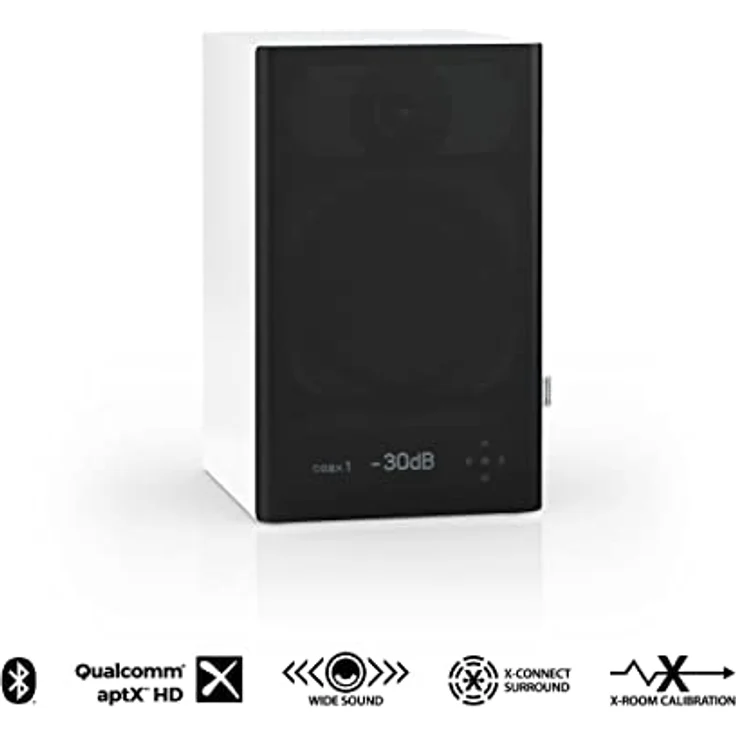 Nubert nuPro XS-3000 RC | Weißer Regallautsprecher | 1 Stück Kompaktlautsprecher | Bluetooth Lautsprecher aptX HD | Lautsprecher Verbindung kabellos High Res | Schreibtischlautsprecher im Homeoffice – Bild 2
