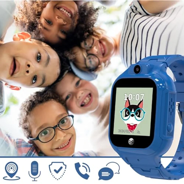 FOREVER Smartwatch GPS WiFi Kids See Me! 3 Blau - Integrierte GPS Smartwatch für Kinder - Kompatibel mit Android iOS - Kinderuhr mit SIM - Fitness Tracker und Spiele - Smartwatch Kinder SOS – Bild 2