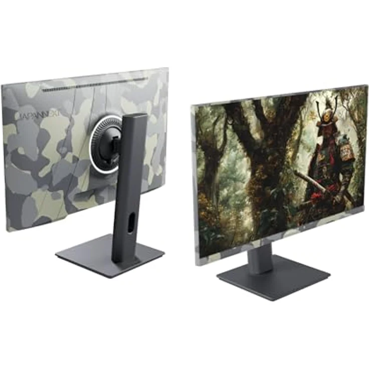 JapanNext Gaming Monitor JN-IPS238FHD200F-HSP-Camo, 23.8" IPS Full HD (1920x1080), 200Hz, 0.5ms, Höhen- & Neigungsverstellung, integrierte Lautsprecher, 100% sRGB, G-Sync/FreeSync, Camouflage Design – Bild 2