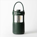 Pure Woodland Glow Outdoor-Lautsprecher mit LED-Lampe (Bluetooth 5.3, 360° Sound, IPX6, tragbar, 14h Akku - perfekt für Garten & Camping) Grün