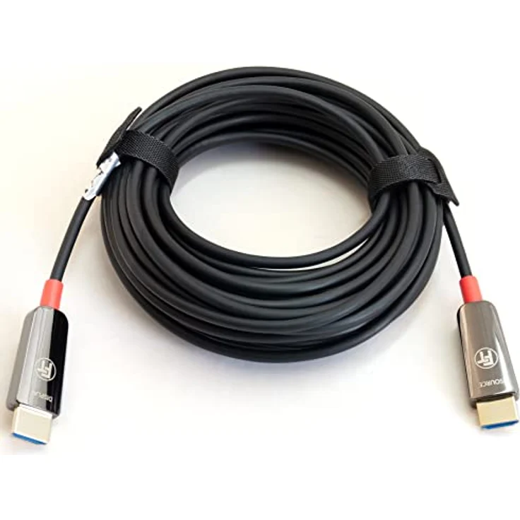 FeinTech VMI90100 8K HDMI Hybrid Glasfaser-Kabel Optisch AOC Fiber Optic 4K 120Hz 48Gbps für HDMI 2.1 Gaming TV PC Xbox PS5 10 m – Bild 3