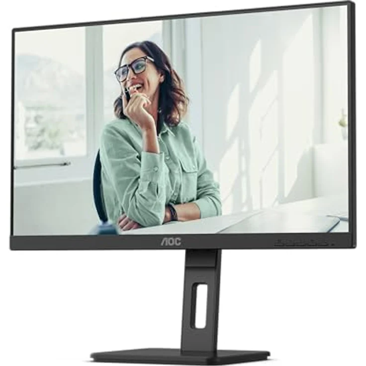 AOC Q27P3CV - 27 Zoll QHD Monitor, höhenverstellbar, Lautsprecher, USB-C Dockingstation, schwarz – Bild 3