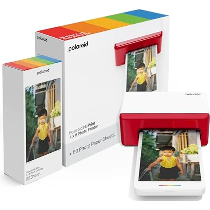 Polaroid - Everything Box Hi Print 4x6 - Bluetooth-Fotodrucker in Postkartengröße, langlebige Farbe - Weiß – Bild 1