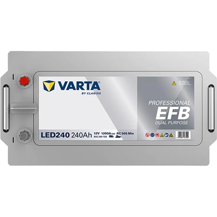 Varta Professional Dual Purpose EFB LED 240 12V 240AH 1200A, Batterie mit 518 x 276 x 242 cm Größe – Bild 5