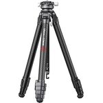 ULANZI Zero Y Stativ Kamera Carbon Fiber mit 360° Panoramakugelkopf und Arca Swiss, Leichtes Kamerastativ mit Abnehmbarer Mittelsäule für alle DSRL-Kameras, Belastbar bis 18 kg