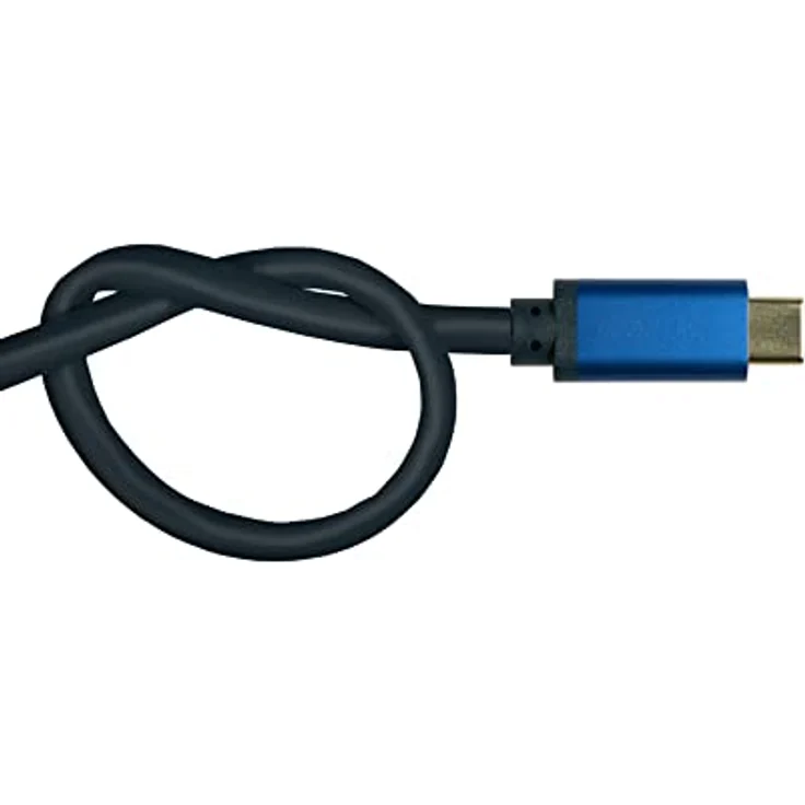 Good Connections® SmartFLEX USB C an DisplayPort 1.2 Kabel - 4K UHD @60Hz - KUPFERLEITER, Aluminiumgehäuse - HOCHFLEXIBEL - dunkelblau - 1 m – Bild 4