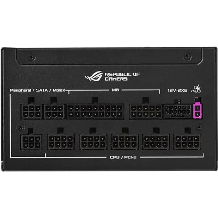 ASUS ROG Strix 850 W Platinum-Netzteil, 80 Plus Platinum, GAN MOSFET, GPU-First Intelligent Voltage Stabilizer, Schwarz – Bild 4