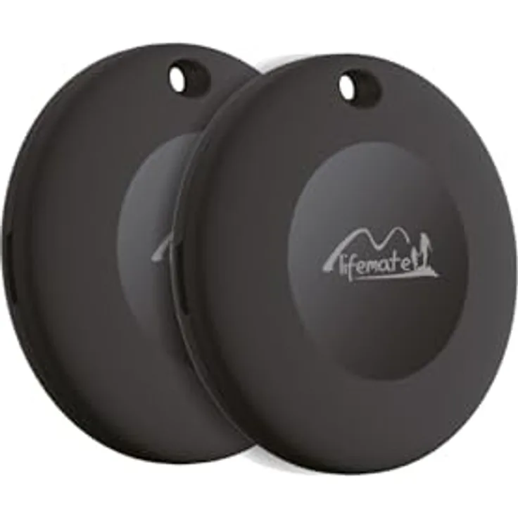 Lifemate Life Tag Schlüsselfinder, Bluetooth-Tracker mit IP65 wasserdicht, 100 Meter Reichweite, 2er Pack