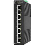 LevelOne IGS-2108 Hilbert 8-Port Industrieller Gigabit Smart Lite Switch, 1000 Mbit/s Vollduplex, 10/100 Mbit/s Voll-/Halbduplex, Auto-Negotiation, Auto-MDI/MDIX, blau