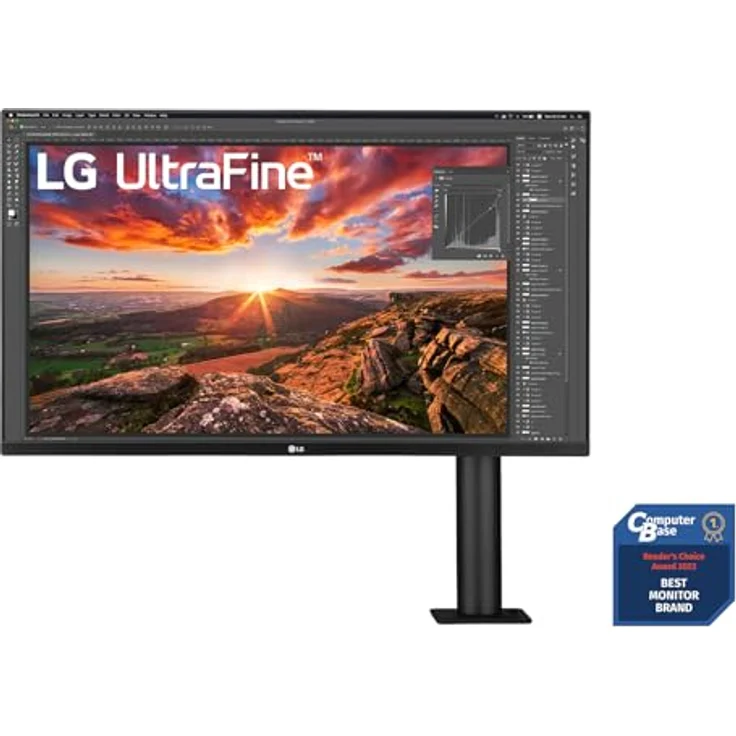 LG UltraFine Ergo 4K IPS Monitor 32UN880-B.BEU 80,01cm - 31,5 Zoll, UHD, ergonomischer Standfuß, HDR10, Gaming Features, Schwarz – Bild 2