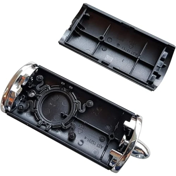 Hörmann Handsender Cover HSE1BS Leer Gehäuse, Schwarz mit Chromkappen, 100% Original Ersatzteil – Bild 2