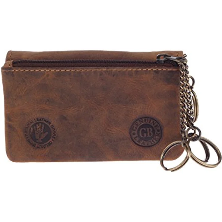 Greenburry Schlüsseltasche Vintage, Leder mit 4 Schlüsselbefestigungen und Münzfach – Bild 2