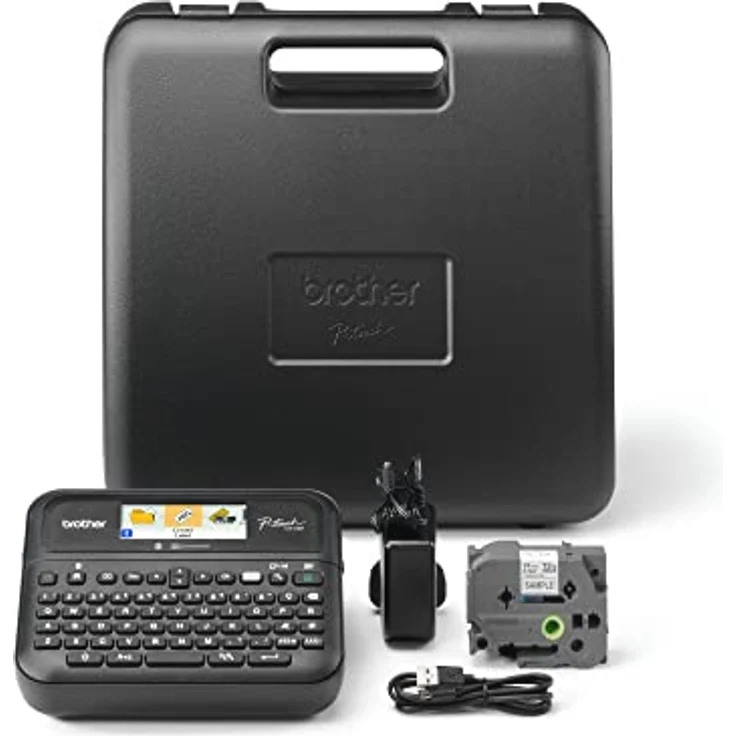 Brother PT-D610BT, Etikettendrucker mit Bluetooth 5.0, hochauflösendem Druck und automatischem Schneidegerät, Schwarz – Bild 5
