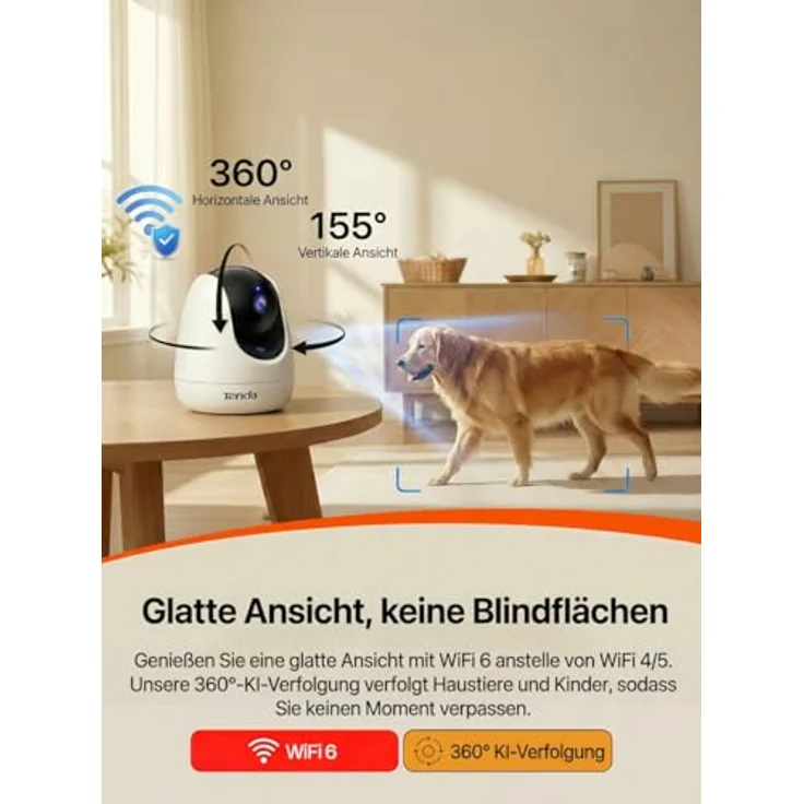 Tenda CP3 Sicherheitskamera IP-Sicherheitskamera Indoor Kuppel 1920 x 1080 Pixel Decke-Wand-Schreibtisch (CP3) – Bild 8