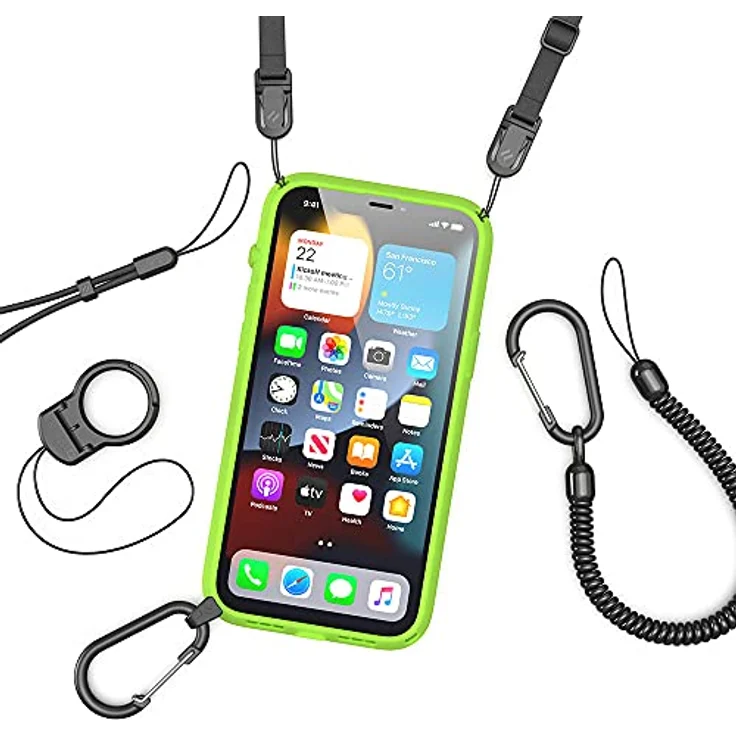 Catalyst Influence Case für iPhone 13 Pro Max, robuste Smartphone Hülle mit Glow In The Dark-Funktion, grün – Bild 7
