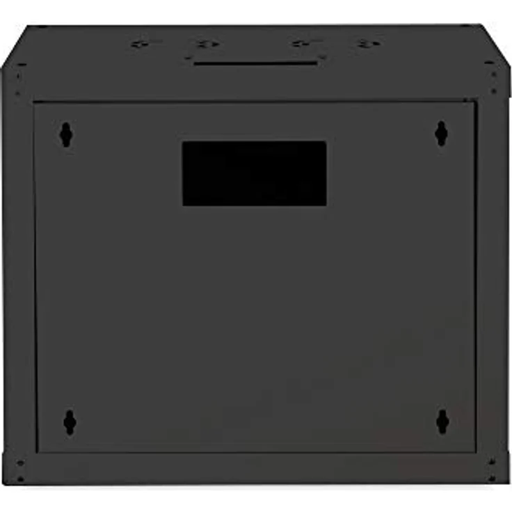 DIGITUS Netzwerk-Schrank 19 zoll 9 HE - Wandmontage - 450 mm Tiefe - Traglast 100 kg - Unique Serie - Glastür - Schwarz – Bild 3