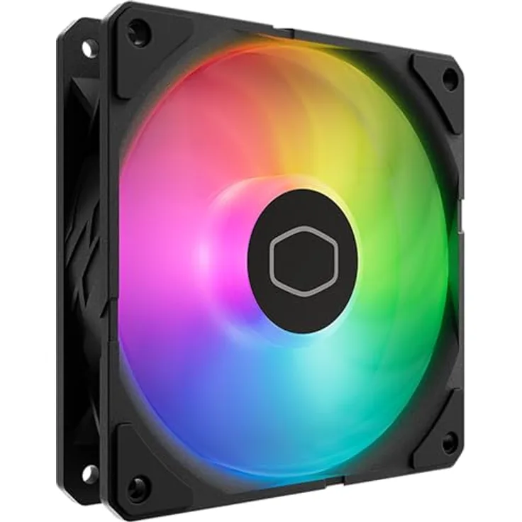 Cooler Master SickleFlow Edge 120 ARGB, 120-mm-PWM-Lüfter mit 70,7 CFM Luftstrom, 3,61 mmH2O statischem Druck, ARGB Gen 2, 32,8 dBA max. – Schwarz
