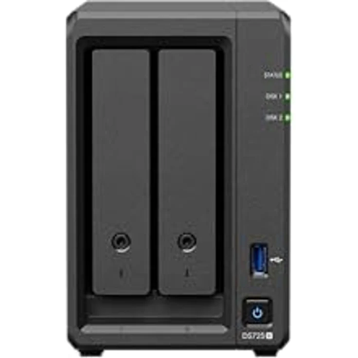 Synology Diskstation DS725+, NAS mit 2-Bay, ideal für Datensicherung und Medienstreaming – Bild 1