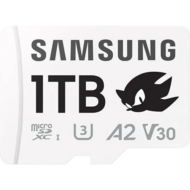 Samsung Sonic the Hedgehog(TM) microSD-Karte + SD-Adapter, 1TB, UHS-I U3, Full HD & 4K UHD, 180 MB/s Lesen, 130 MB/s Schreiben - Blau