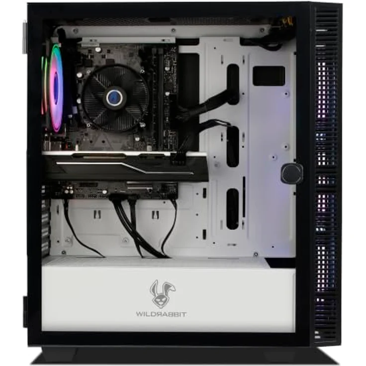 Ankermann Reborn Gaming PC, Intel Core i7-8700, RX580 8GB, 16GB DDR4, 480GB SSD, Schwarz, Windows 11, MS Office 2024 – Bild 4