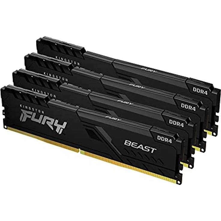 DDR4 64GB PC 3200 CL16 Kingston KIT (4x16GB) FURY Beast Bl Kit - Preisvergleich – Bild 6