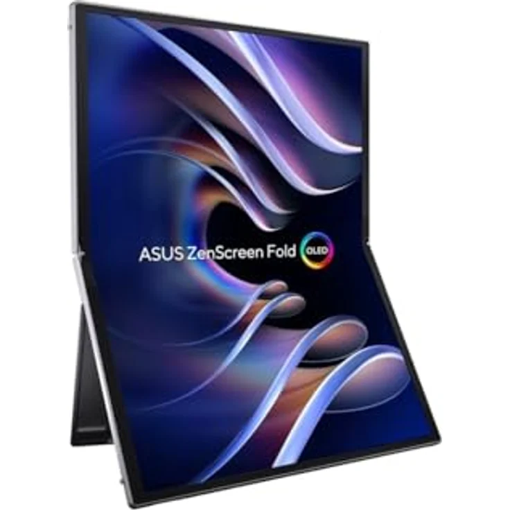 ASUS ZenScreen Fold OLED MQ17QH Tragbarer 17,3-Zoll Monitor, QHD OLED-Panel, Waterdrop-Hinge-Folding-Technology, DisplayHDR 500 True Black, 100% DCI-P3, Dual USB Type-C, Mini-HDMI – Bild 2