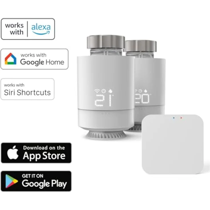 HAMA WLAN Heizkörperthermostat Starter-Set, 2x Smarte Heizungssteuerung mit Zentrale, weiß, kompatibel mit Amazon Alexa und Google Assistant – Bild 8