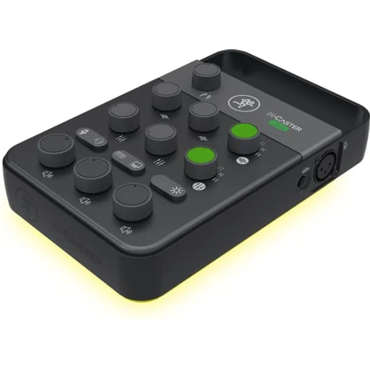 Mackie M-Caster Live, tragbarer Studio- und Livemixer mit ContourFX, StreamFX und RGB-Beleuchtung, Schwarz – Bild 1