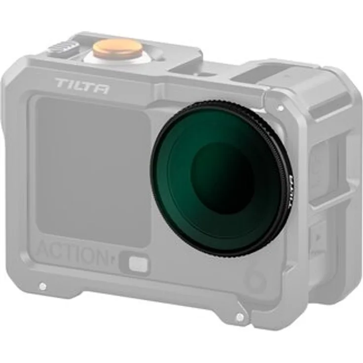 Tilta Polarizer Filter für DJI Osmo Action 6, mit magnetischer Verbindung zur einfachen Handhabung, schwarz
