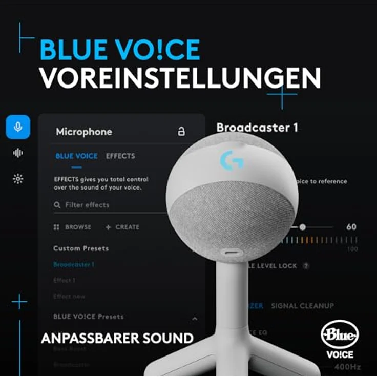 Logitech G Yeti Orb RGB Gaming-Kondensatormikrofon mit LIGHTSYNC, USB-Mikrofon zum Streaming, Schwarz – Bild 4