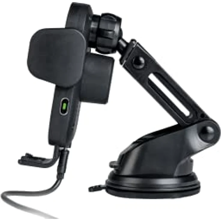 Verbatim Qi Fast Wireless Car Charger FWC-01, Handyhalterung mit Ladefunktion fürs Auto, induktive Handy Ladestation, KFZ Ladegerät für iPhone und Android – Bild 4