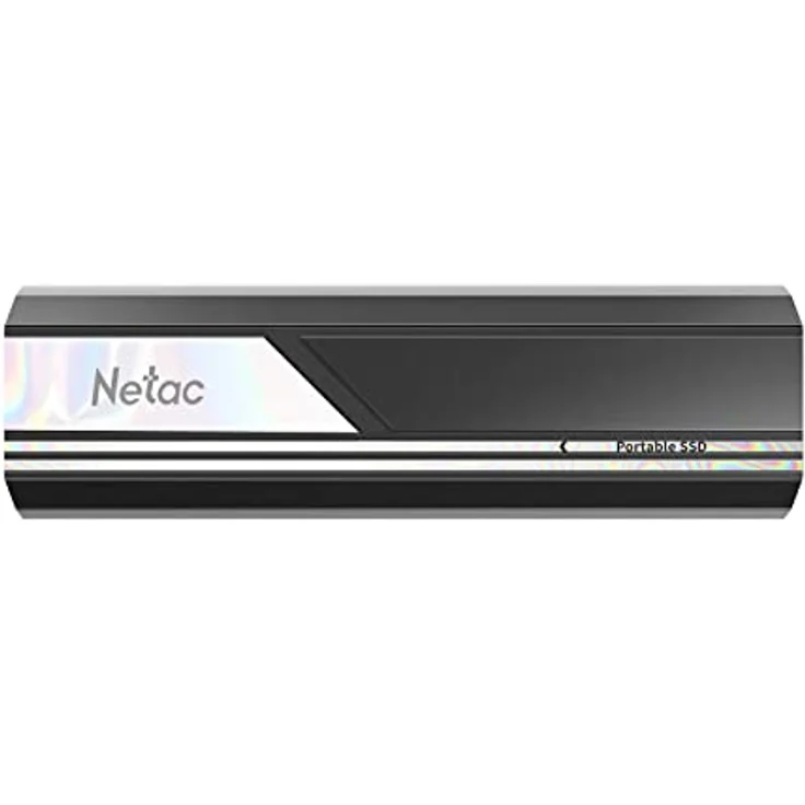Netac ZX10 1TB Portable SSD, USB 3.2 Gen.2, 1.050 MB/s Lesen, 1.000 MB/s Schreiben, Metallic Grey – Bild 2