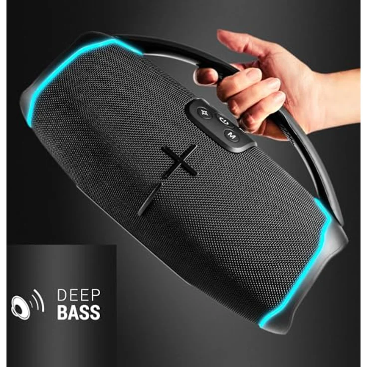 Energy Sistem Hyperbeat Bluetooth-Lautsprecher (80 W, True Wireless Stereo, Deep Bass, 15h Akku, IPX6, LED-Lichter, Sprachassistent) – Bild 4