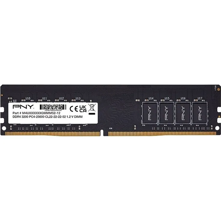 PNY DDR4 3200 MHz Arbeitsspeicher, 1 x 32 GB, Bulk, Einzelner Kanal, CAS 22